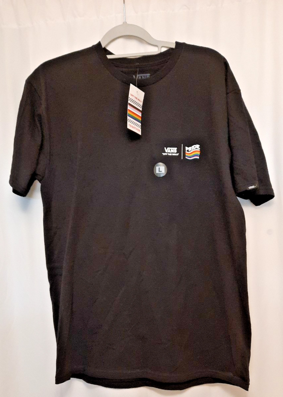 Vans Off The Wall Together Pride 2022 NWT Large Black